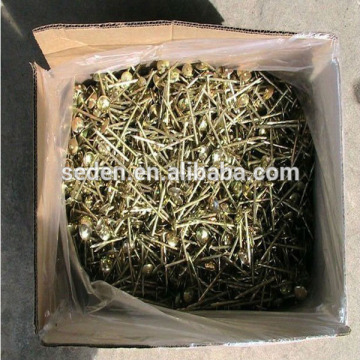 galvanized polished Umbrella head Twist body cap Roofing Nail threated roofing nail