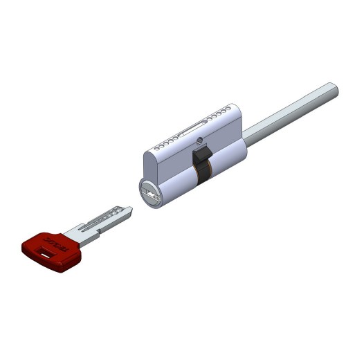 Spindle sided computer key cylinder lock with 6pin