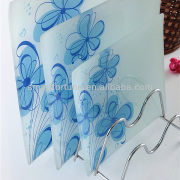 Tempered Glass Plate Fruit Plate Glass Board Charg Plate Glass Dish Dinner Set