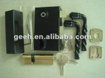 Garden gate lock