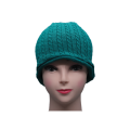 Beanie Knit Bulu Teal yang Elegan untuk Semua Musim
