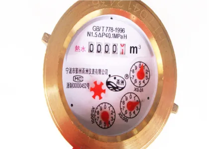 Brass Multi Jet Water Meter / Hot Water Meter With Magnetic Drive