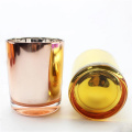 Velas de jarra de vidro galvanizado com perfume barato