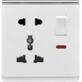 Electrical Wall Light Switch Socket 2gang