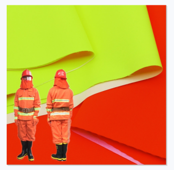 High-Quality Waterproof Fluorescent Oxford Fabric for Asbestos & Fire Protection Clothing