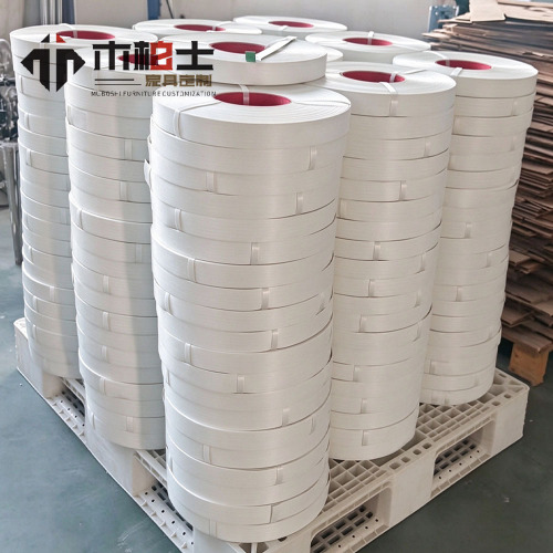 Bandas de borde de PVC blanco puro