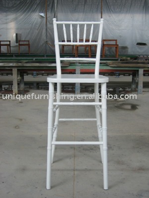 Wood White Chiavari Barstool For Bar Furniture