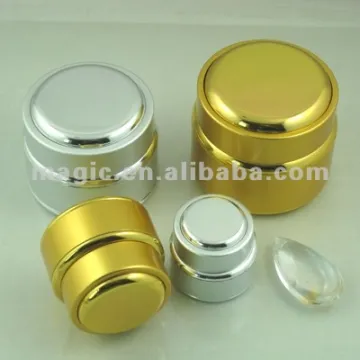 Aluminum Glass Cream Jars cosmetic packaging containers