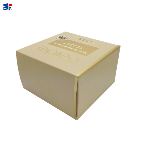 Simple art paper box for cosmetic