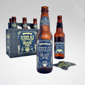 foil stamping Corrugated cardboard beer packaging box