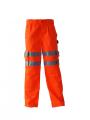 Pantaloni da lavoro arancioni ad alta visibilità T / C