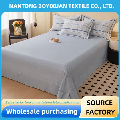 100% cotton Chien Chien Love style bed sheet