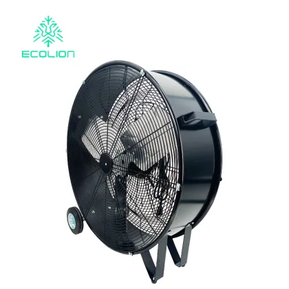 Industrial Pedestal Fan and High Velocity Drum Fan for Gym Cooling