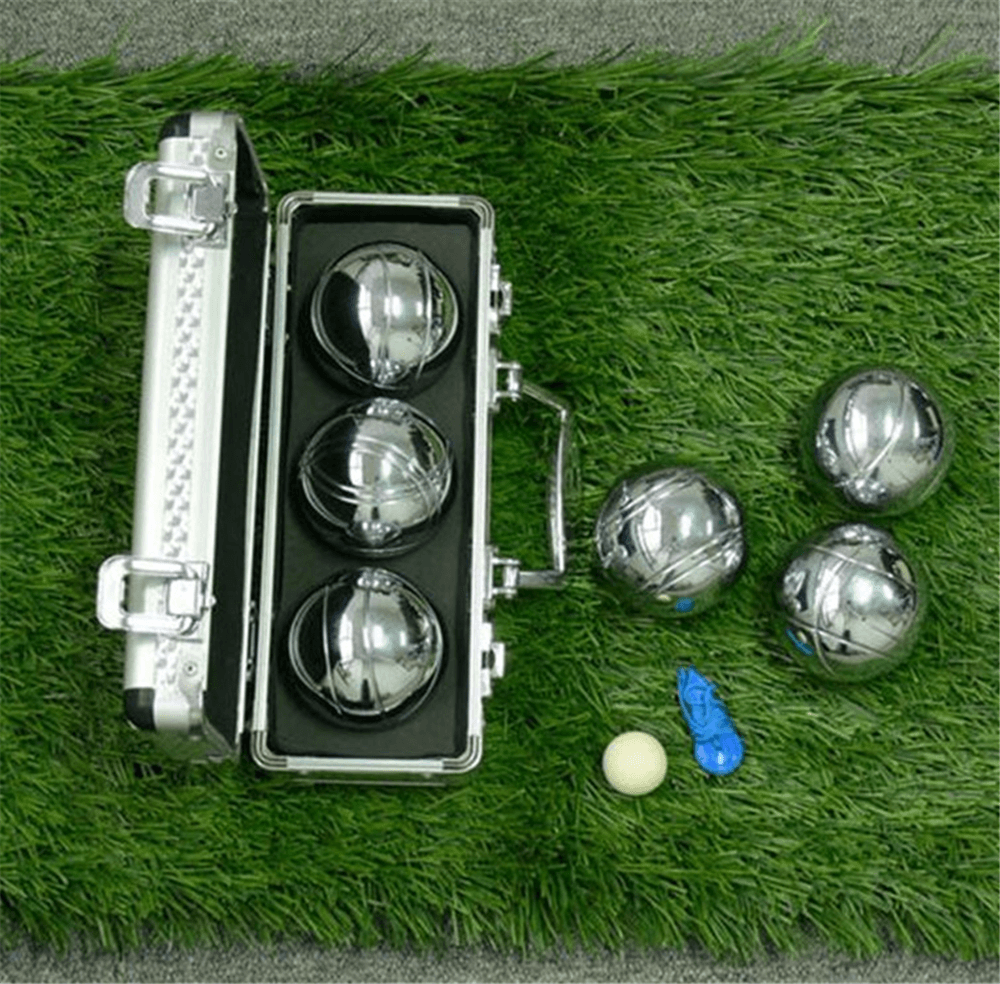 3 chrome bocce ball