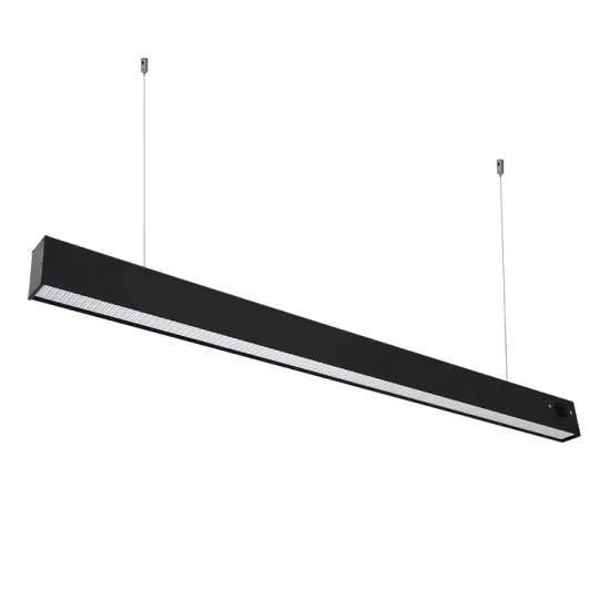 Linkable Pendant Office Lighting: Anti-Glare Suspended Linear Light with Honeycomb Diffuser