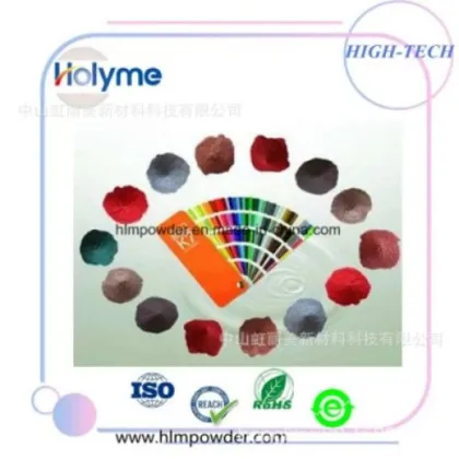 Antibacterial and antibacterial powder coatings