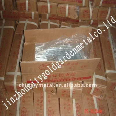 bright soft zinc coated straighthen cut iron wire