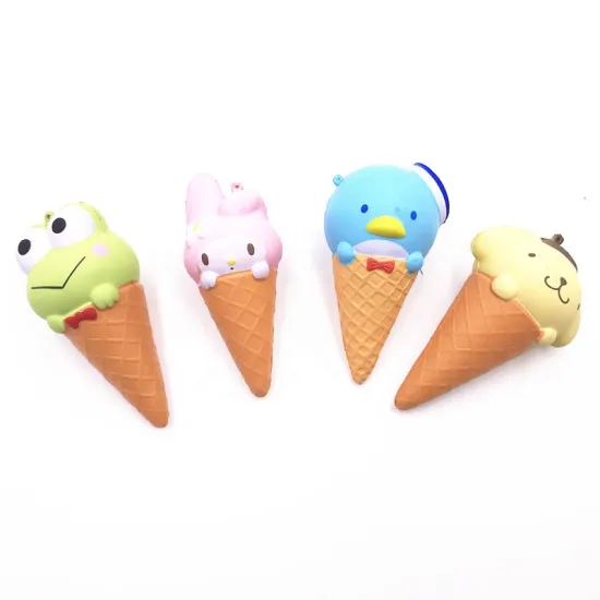 Custom Ice Cream Animal Logo Squishy Toy: Stress Ball and Anti-Stress Relief