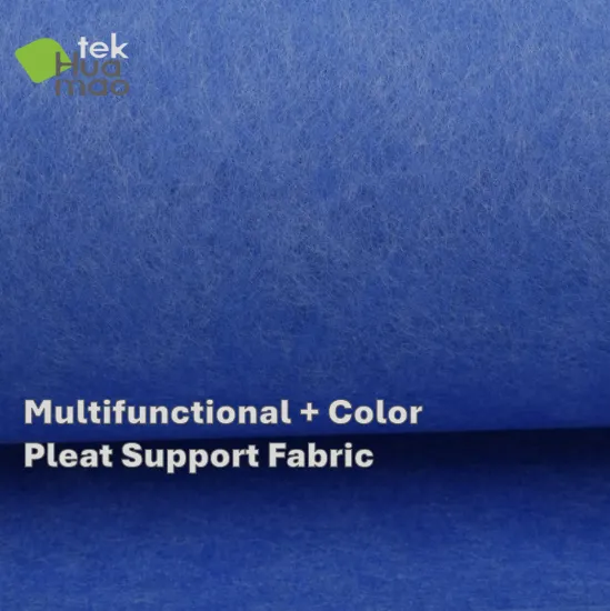 Blue colour Multifunctional pleat support non woven fabric