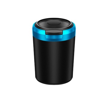 Sapphire Blue LED Stainless Steel Car Ashtray with Customized Lid