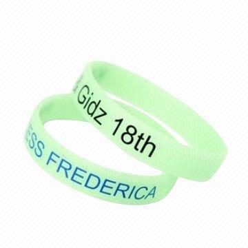 Silicone band, glow in the dark