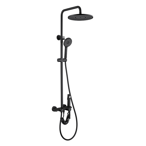 Hitam modern kamar mandi shower shower faucet mixer set