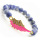 Sodalite Gemstone Bracelet with Diamante alloy Wing Piece