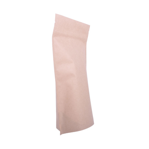 eco friendly makeup bag food grade kraft paper bags with window