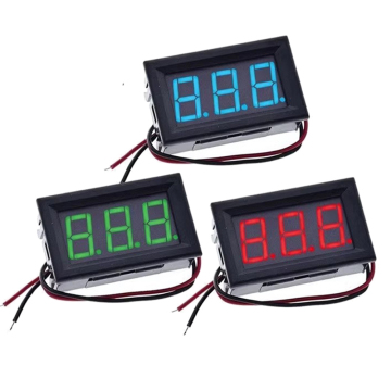Mini 3-Wire 0.56" RGB LED Display Panel Voltage Meter - 4.5V-30V DC