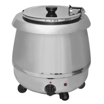 Wholesale Buffet Utensils Stainless Steel Soup Pot Electric Soup Kettle