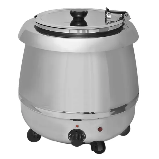 Wholesale Buffet Utensils Stainless Steel Soup Pot Electric Soup Kettle