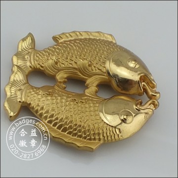 3D Pisces Gold Craft, House Decoration (GZHY-HD-079)