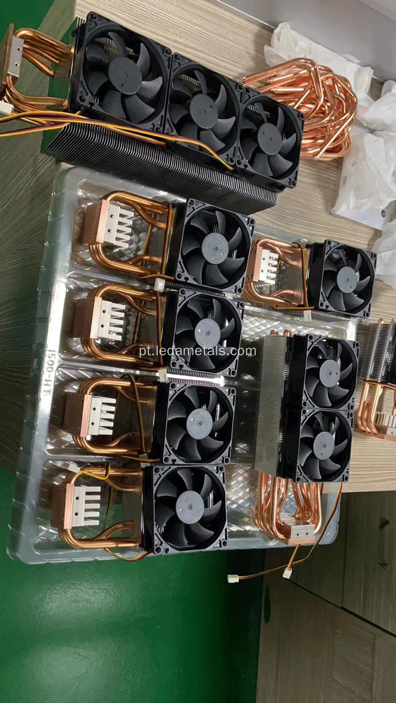 Refriador de ventilador dissipador de calor de alumínio para CPU