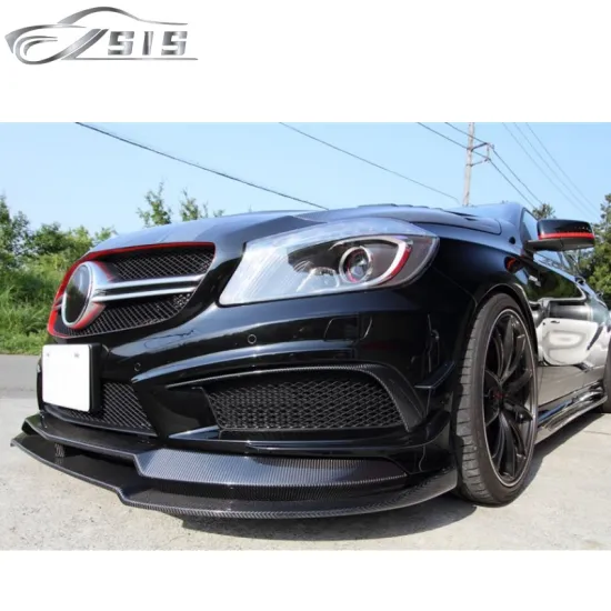 Carbon Fiber Front Lip and Spoiler Fit for A-Class W176 A45 (2014-2016)