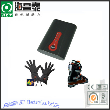 7.4 v li-ion batteria di riscaldamento per abiti e guanti riscaldati