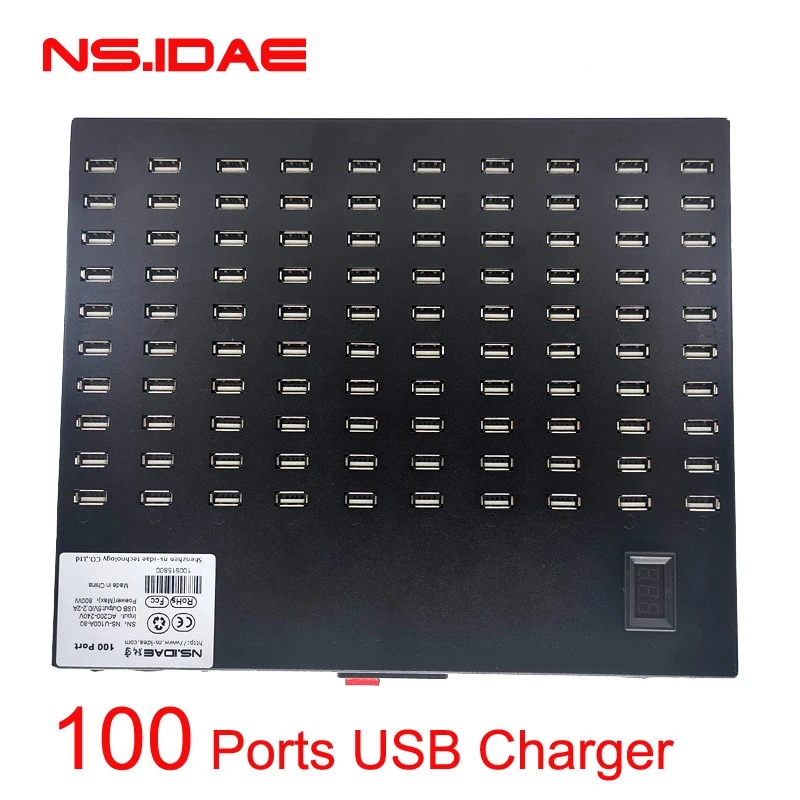 Highly compatible 100-port charger 