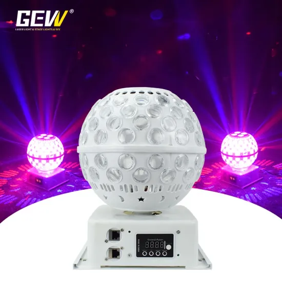 GEVV Rotating 60w RGBW 4in1 Crystal Magic Ball Laser Projector for Entertainment Venues