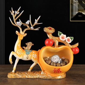 Creative Deer-Shaped Storage Ornament for Home Decor