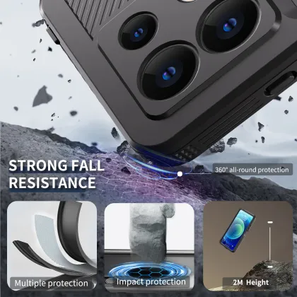 SHELLBOX 360 Degree Diving Waterproof Phone Case for Redmi Note13-5G
