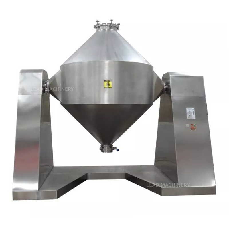 Stainless steel double cone power mixer blender