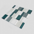 Geometric arrangement art modern glass mosaic tiles