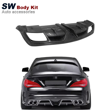 Piecha Style W117 Carbon Fiber Rear Diffuser for Mercedes-Benz CLA 2013-2019