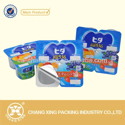 2016 High Quality Yogurt Cup Plastic Sealing Film Cups Plastic Cover Film