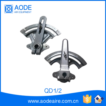 Galvanized 1/2 inch Quadrant for manual air volume control damper in air duct work of HVAC ducting, QD12 air conditioning parts