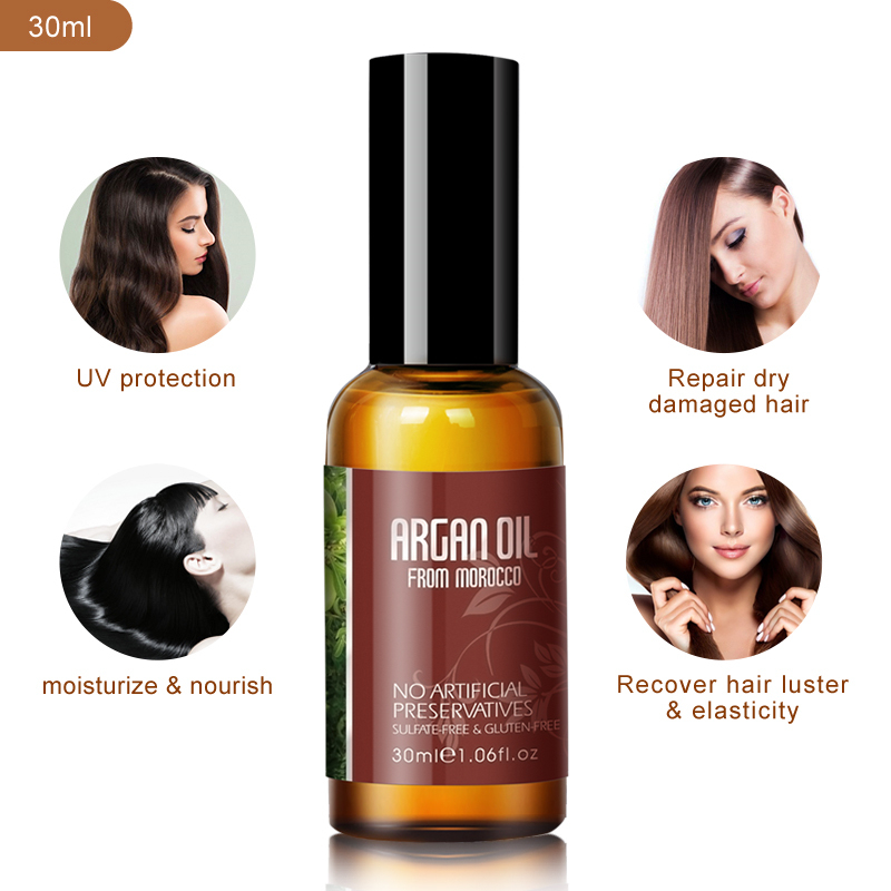 Hair Care Product Nourishing Hair Treatment Repairing Damaged Argan Oil Hair Serum