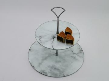 12 -Zoll -runde maßgeschneiderte Design Glaskuchenschale