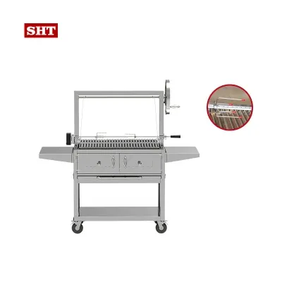 Scratch Proof Outdoor BBQ Grill Charcoal Griddle Mini Barbecue Grill
