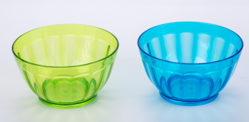 Food grade colorful plastic bowl salad bowl set