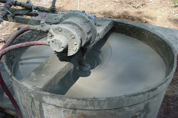 Infiltratie cement druk voegmateriaal vloer