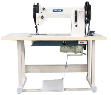 Double Needle Heavy Duty Top and Bottom Feed Lockstitch Sewing Machine